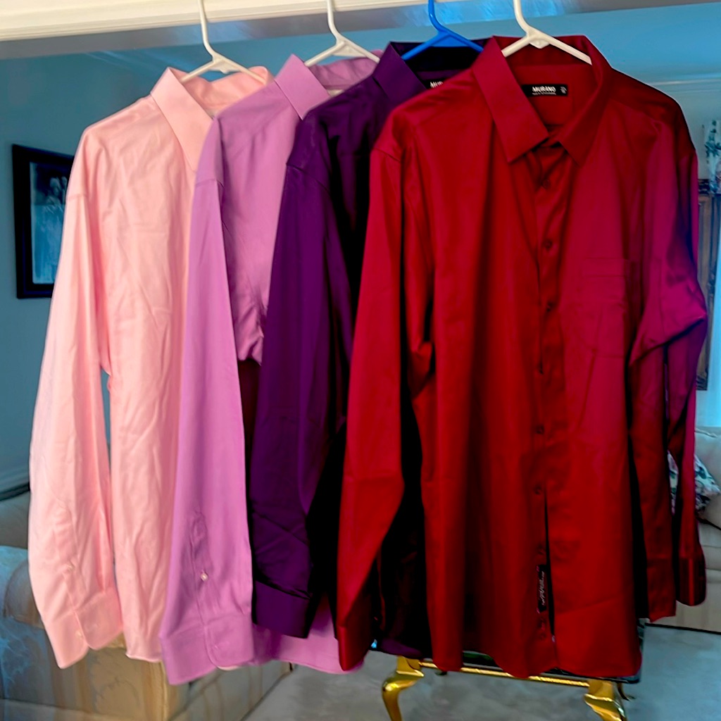 All 17 1/2” Neck With 35” Sleeves. 2 Murano,1 Gold Label,1 Cremieux.